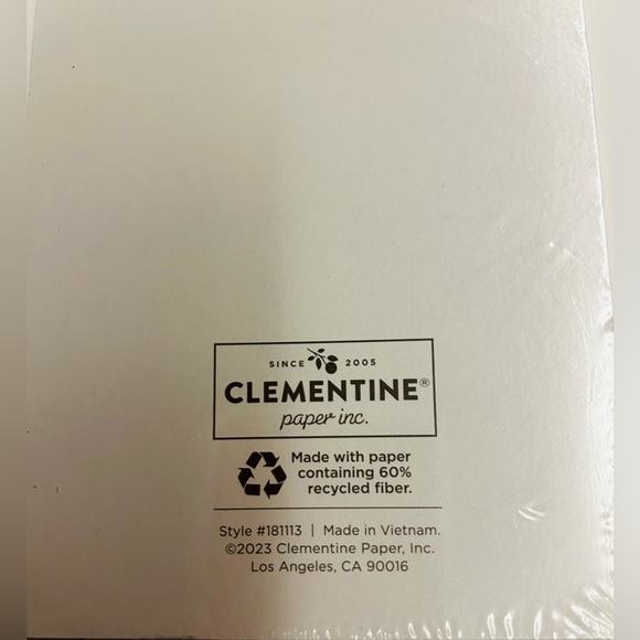 New Clementine Notepad “Get Stuff Done” Lined Pages 9” x 4” made in Vietnam - Picture 10 of 13